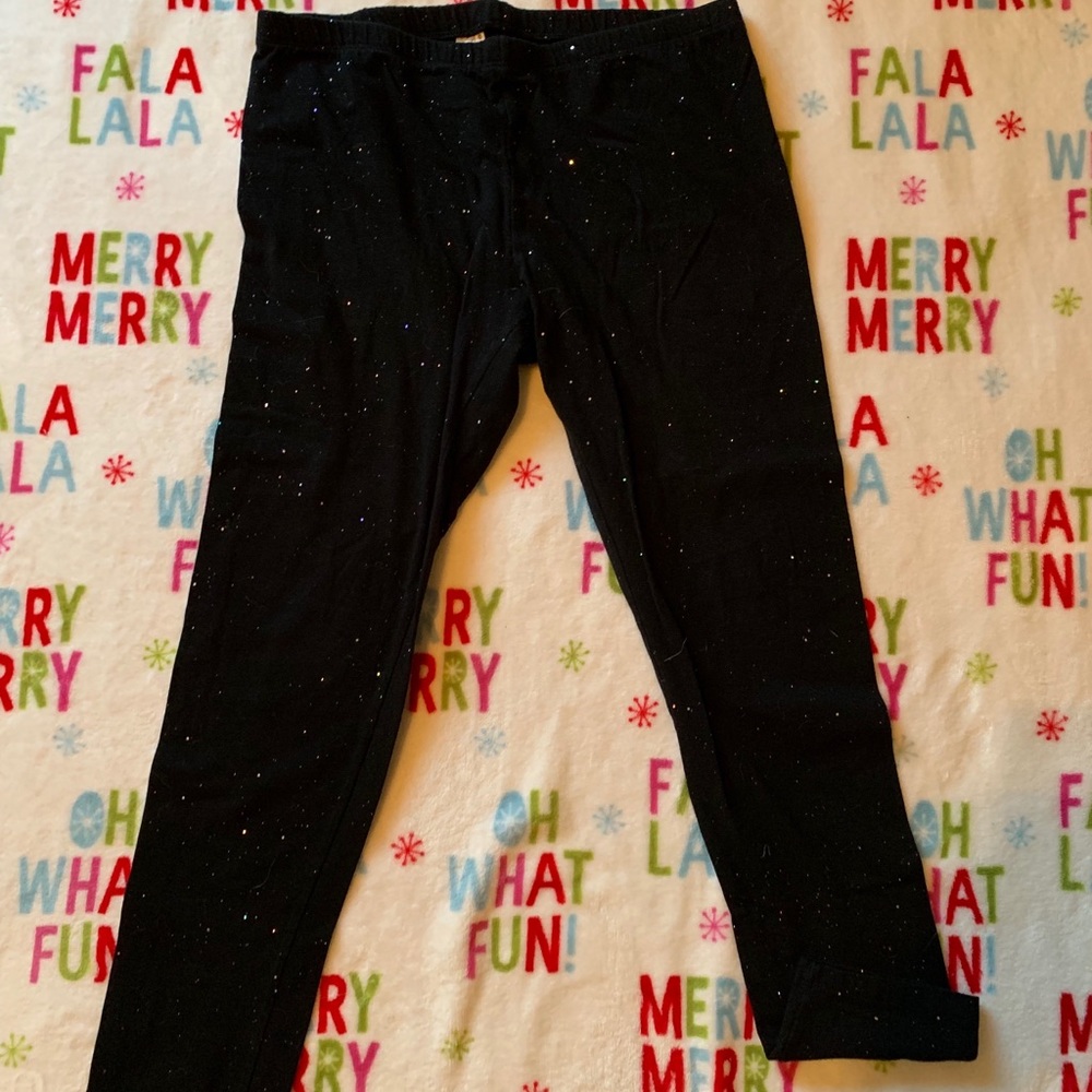 Black sparkly leggings